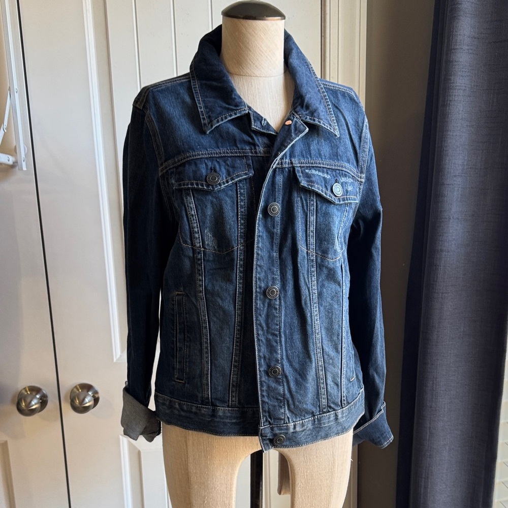 LC Lauren Conrad Dark Blue Jean Jacket